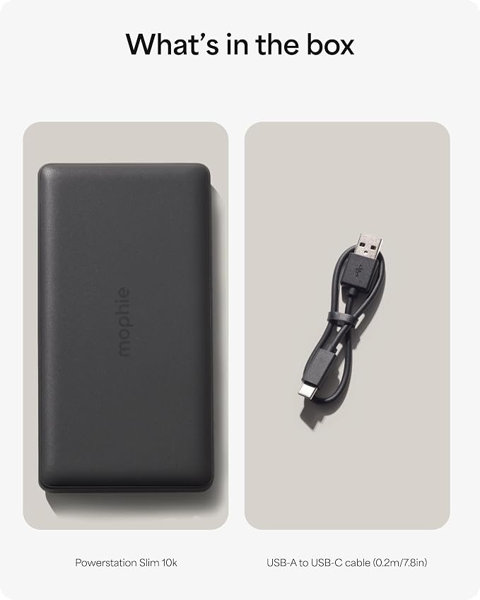Mophie Powerstation Slim 10,000mAh Power Bank | Thin Everyday Power | 15W, Multi-Device - Image 7