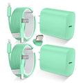 Phone 14 13 12 11 Fast Charger,10FT Long Phone Chargers Fast Charging Lightning Cable with 20W USB C Charger Block for Phone 14/14 Pro Max/13/13 Pro Max/12/12 Pro Max/11/11Pro/XS/Max/XR/X,Pad,Green by DiHines