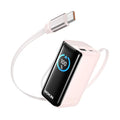 MOKiN Portable Charger with Built-in Retractable USB-C Cable, 45W Fast Charging 10000mAh Power Bank, Compact Travel Battery Pack for iPhone 17/16, Samsung Galaxy, iPad, Pixel and More by MOKiN