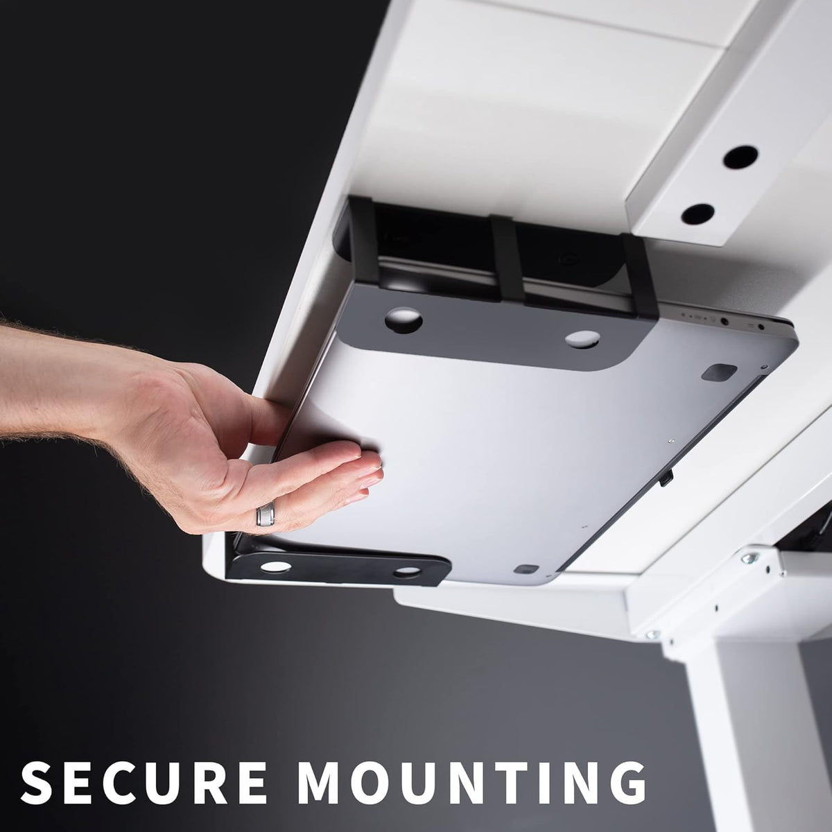 VIVO Black Under Desk Laptop Storage Mount, Mount-UDLS1 - Image 4