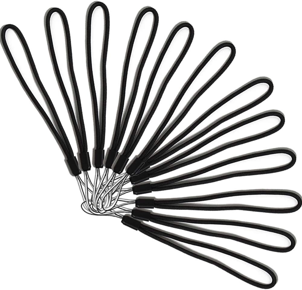 12 Pcs Wrist Lanyards Black Short Small Hand Strap Lightweight - Image 3