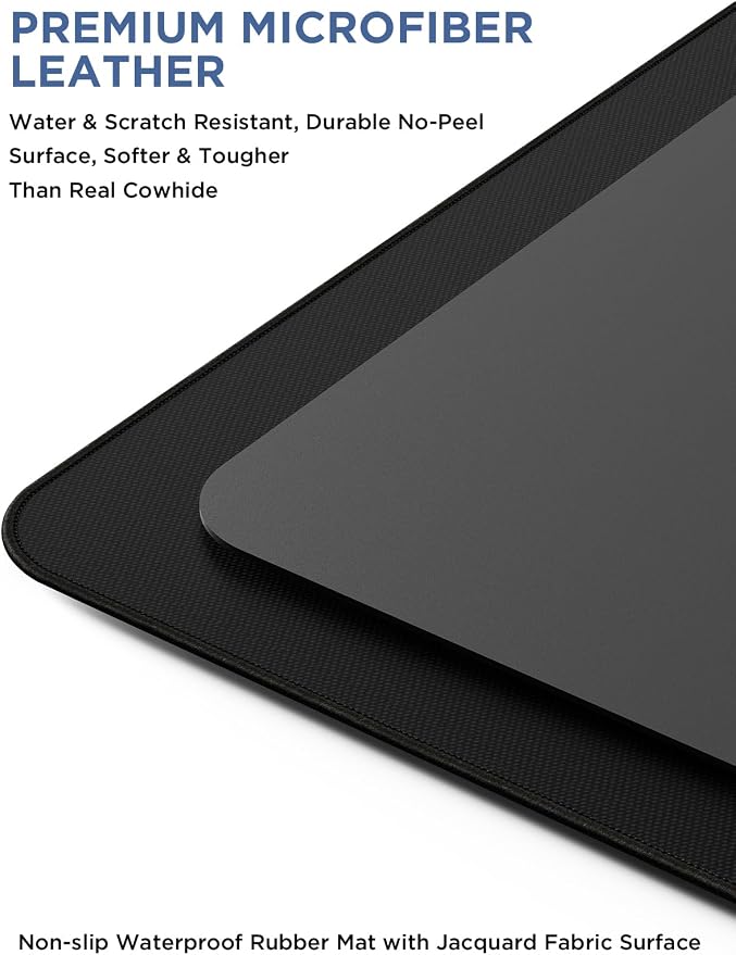 25W Wireless Fast Charging Mouse Pad with Foldable Phone Holder, 2nd Gen 3-in-1 Wireless Charging Desk Mat 35.4" x 15.7" Large Waterproof Desk Pad for Office, Gaming & Home - Image 7