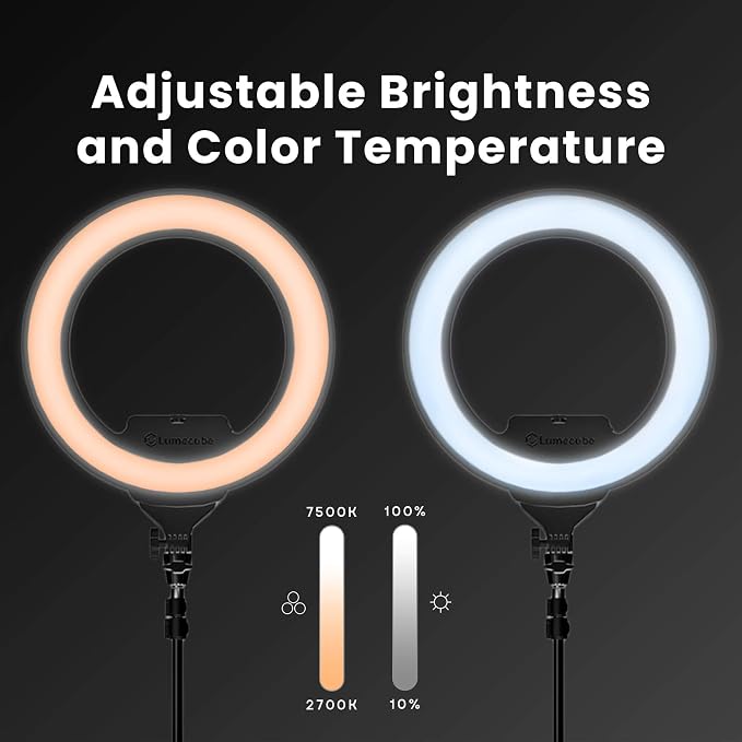Lume Cube Ring Light Pro | Wireless Professional Lighting for Photography, Streaming, Video | Adjustable Color and Brightness | Includes Sturdy, Portable Tripod Mount and Padded Carrying Case - Image 8
