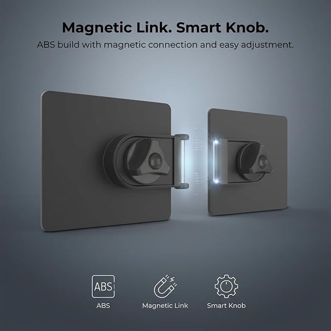2-Pack Universal Magnetic Monitor Connection Bracket Compatible with All Computer Monitors Curved and Flat Screen Adjustable Magnetic Monitor Alignment Tool with Strong Adhesive - Image 4