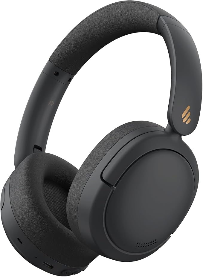 Edifier W800BT Pro Hybrid Active Noise Cancelling Headphones - Hi-Res Audio - AI Call Noise Cancellation - 45H Playtime - Fast Charging - Foldable - Wireless Over-Ear Bluetooth 5.4 Headphones - Black | Bluetooth 5.4, Hi-Res Audio, AI Call Noise Cancell... by Edifier