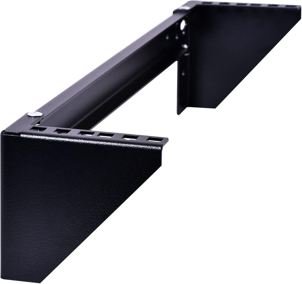 2U Vertical Wall Mount Rack - Heavy Duty 125lbs Capacity Vertical Mounting Bracket - Image 6