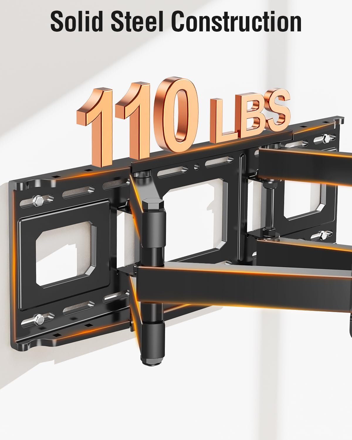 ELIVED Full Motion TV Wall Mount for Most 42"-82" TVs up to 110 lbs - Image 4