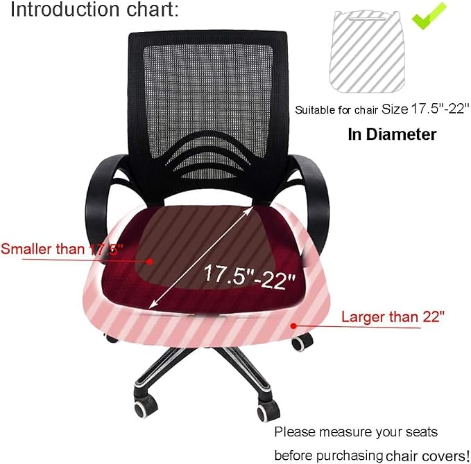 Smiry Office Computer Chair Seat Covers for Desk, Anti-dust Protector - Image 6