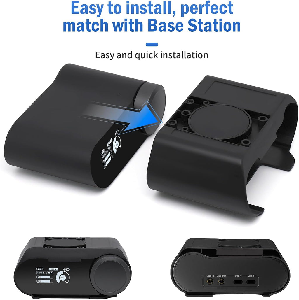 Under Desk Mount for SteelSeries Arctis Nova Pro, Elite and Omni Wireless Gaming Headset, Magnetic Holder for Arctis Nova Pro Wireless Base Station - Image 4