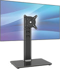 Single Monitor Desk Stand Free-Standing Desk Mount Arm Riser for 13 inch to 32 inch Screen Freestanding VESA Mount Base, Adjustable Height, Tilt, Swivel, Rotation, Black AX05TB01 by 1
