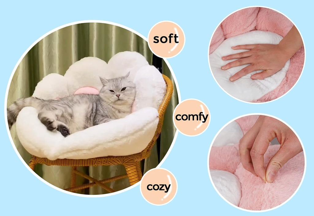 ELFJOY Cat Paw Cushion for Computer and Gaming Chairs 27.6"x31.5" Pink - Image 3