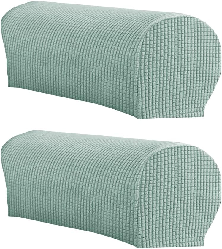 LINGXIYA Stretch Plush Armrest Covers,Spandex Armrest Slipcovers,Set of 2 by LINGXIYA