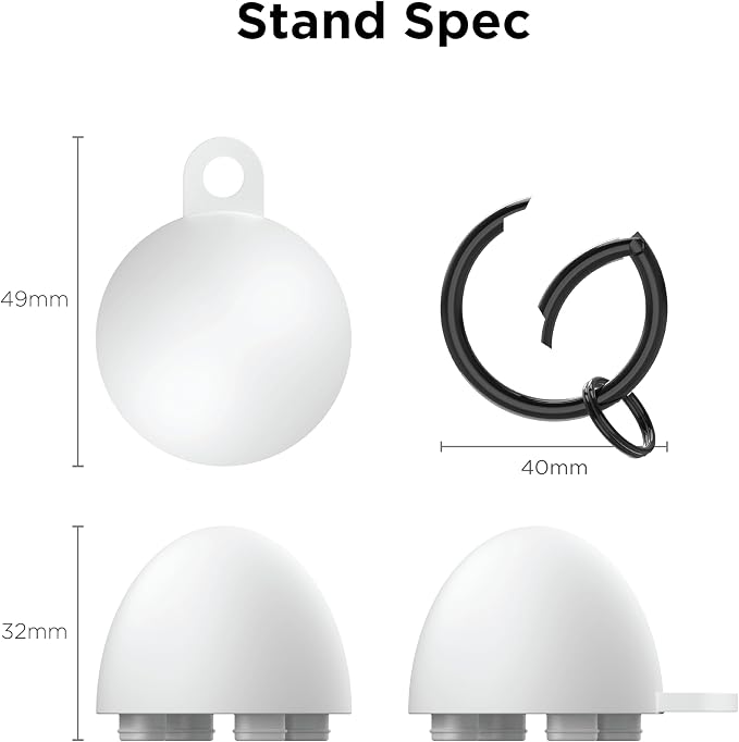Portable Egg Keyring Style Anti-Slip Silicone Laptop & Pad Stand 2set(4pcs) - Ergonomic Viewing, Typing, Drawing, Cooling Foot/White Yellow (gray+gray) - Image 7