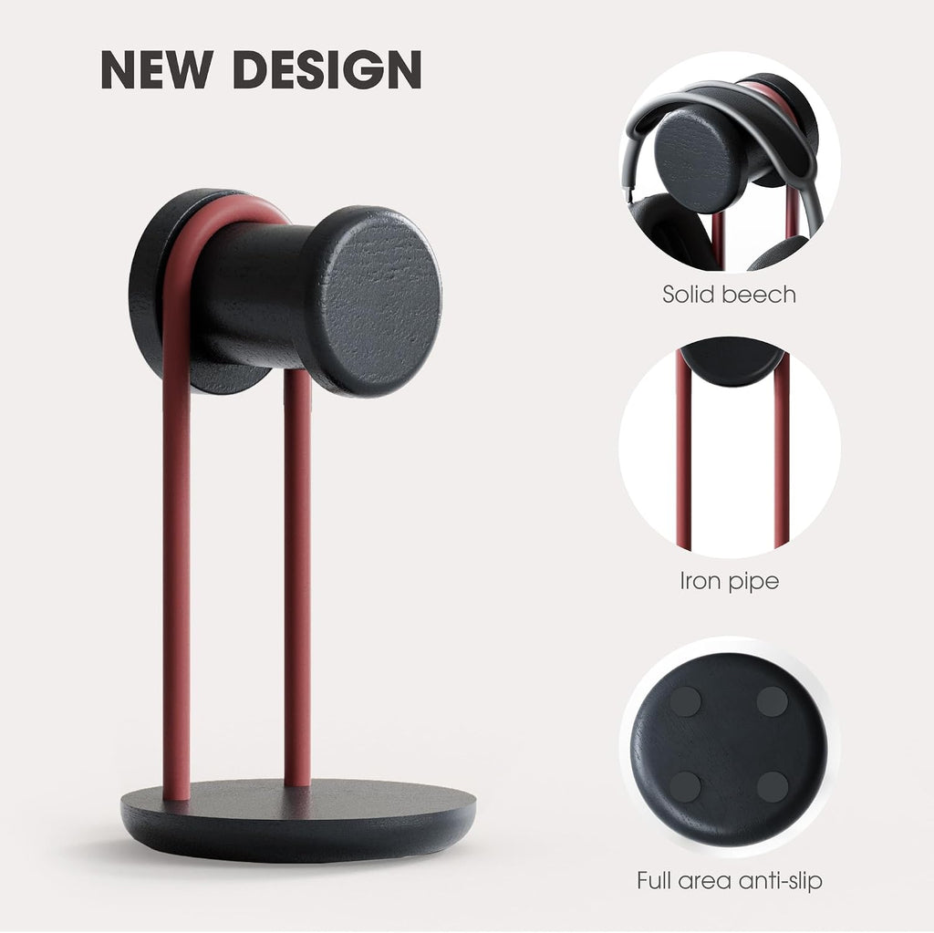 Fenge Headphone Stand for Desk, Headset Stand with Storage Base - Image 3