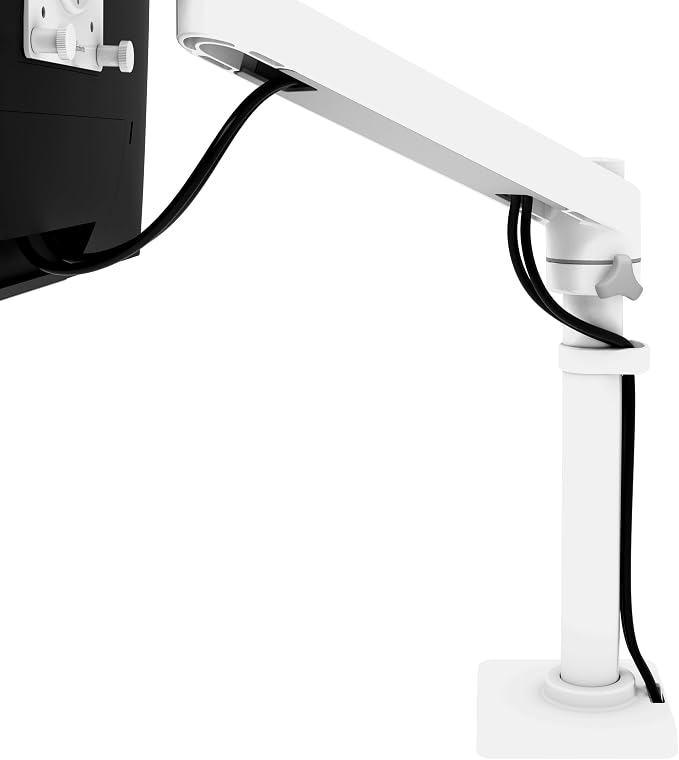 Ergotron – NX Single Monitor Arm, VESA Desk Mount – for Monitors Up to 34 Inches, 0 to 18 lbs – White - Image 9