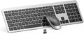 seenda Wireless Keyboard and Mouse Combo, Slim Full-Size Design | Quiet typing and mouse clicks, 2.4G USB receiver, Adjustable DPI mouse, Compatible for Windows PCs/laptops, Black and Silver by seenda-JustBeYourself