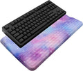 Computer Keyboard Stand with Wrist Rest, Ergonomic Tilted Keyboard Holder - Keyboard Riser with Wrist Pad - Keyboard Tray Support for Office Home -Colorful Stars by KEPUTAIER