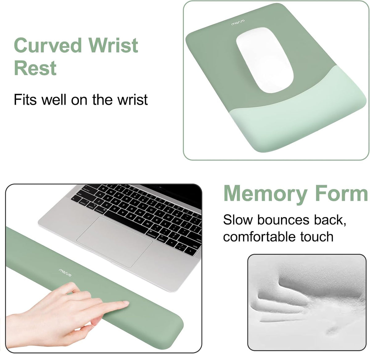 MOSISO Keyboard Mouse Pad Set, Large Gaming Mouse Pad&Keyboard Wrist Rest - Image 5