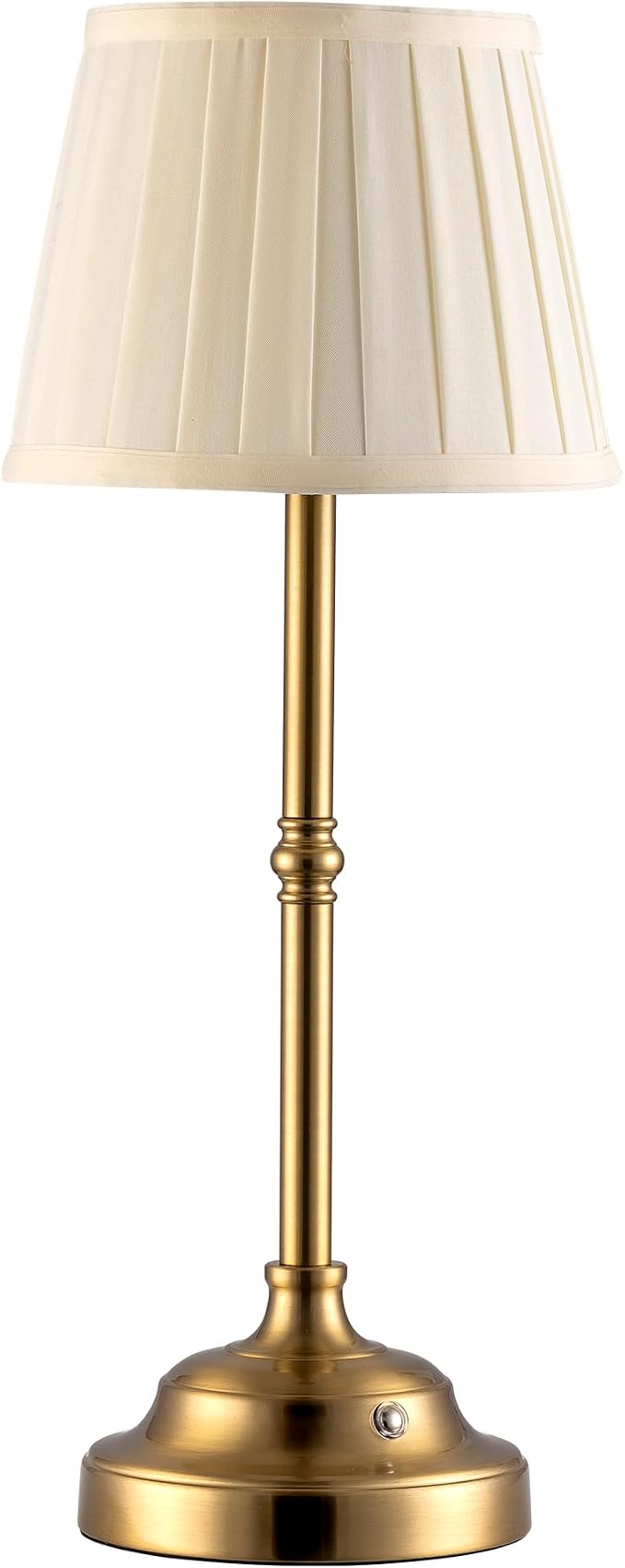 KDG Gold Cordless Portable LED Table Lamp, Beige Fabric Shade Desk Lamp | 4000mAh Rechargeable Battery Powered Lighting, Dimmable Light for Dining Room, Bedroom, Bedside, Night Light, Balcony - Image 8