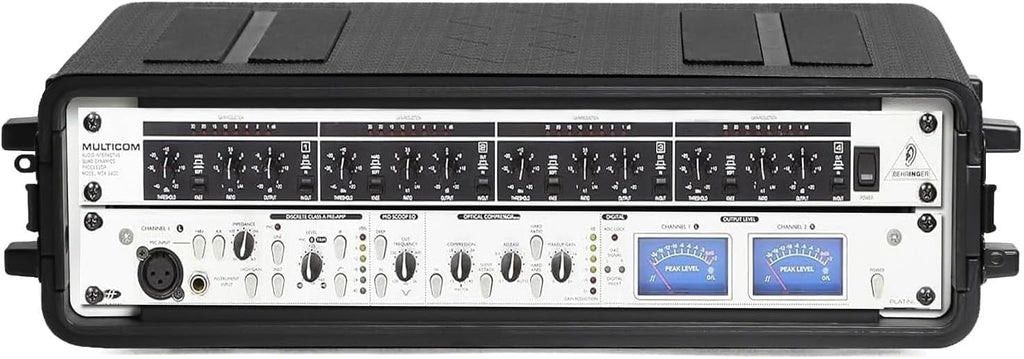 Diandian 2U Rack Case Shallow 11" Depth, Rackmount Flight Case Shock Mount - Image 5