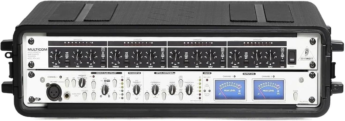 Diandian 2U Rack Case Shallow 11" Depth, Rackmount Flight Case Shock Mount - Image 5