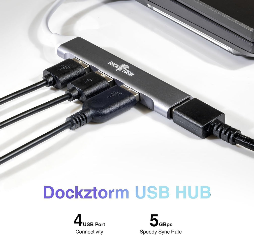 HP USB-C Dock G5, 5YH27AV#ABA, Docking Station with 100W Power Delivery & Bundle with DKZ Hub (USB-C, DisplayPort, HDMI, Ethernet, Audio, USB-A) (Renewed) - Image 6