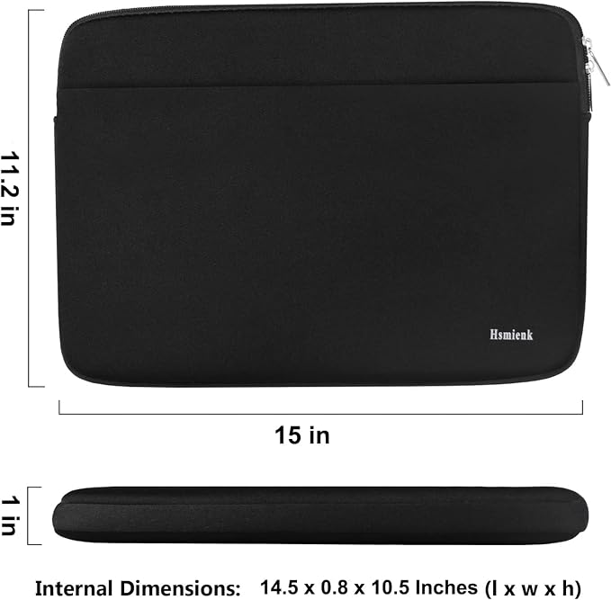 Laptop Case 15 inch,Shockproof Protective Travel Bags with Accessory Pocket | Laptop Sleeve, Briefcase Computer Cover Carrying Notebook Bag for 15" HP, ASUS, Dell, Lenovo, Acer - Image 5