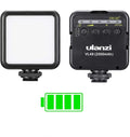 Ulanzi VL49 On-Camera LED Video Fill Light, 5500K 2000mAh Rechargeable | CRI95+, 3 Cold Shoe Light, Dimmable Brightness, Portable Mini Photography Lighting, for Vlog TikTok YouTube Live Streaming by ulanzi
