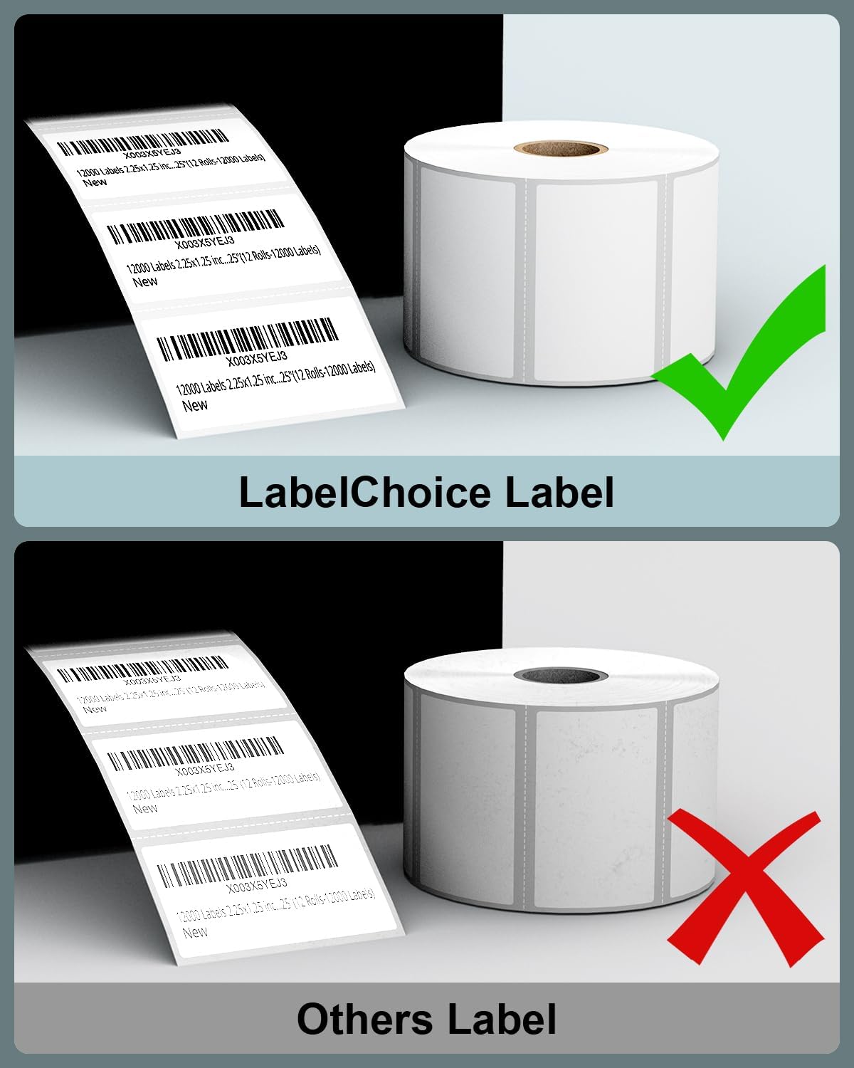 2"x1" 3-Proof Direct Thermal Barcode Labels Rolls for Zebra LP2824 ZD411 ZD410 ZD421 ZD420 GK420D, 24 Rolls 31200 Pcs Waterproof Return Address Label Used with Rollo MUNBYN Desktop Printer - Image 6