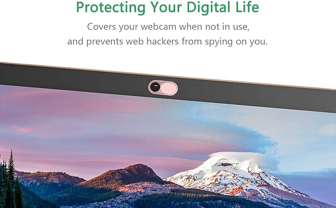 CloudValley Laptop Camera Cover Slide, Metal 0.023 Inch Ultra-Thin, Pink | Webcam Cover for MacBook Pro / Air, Laptop, iMac, iPad, iPhone 8/7, PC Accessories, Privacy Web Camera Protection, 2 Pack - Image 4