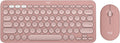 Logitech Pebble 2 Combo Wireless Keyboard and Mouse Quiet - Tonal Rose | Quiet and portable, customizable, Logi Bolt, Bluetooth, Easy-Switch for Windows, macOS, iPadOS, Chrome by Unknown