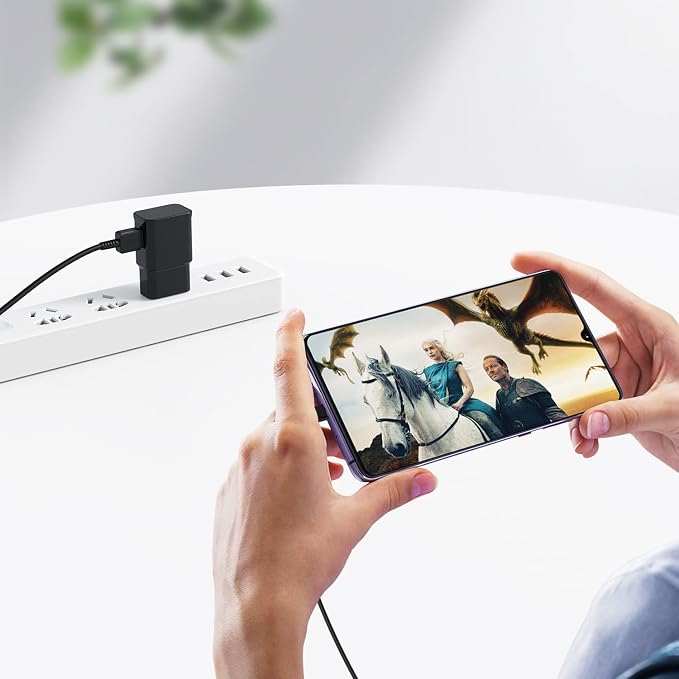 Type C Charger Fast Charging 2Pack &USBC Android Phone Cables Cord 6/10ft | Wall Charger Blocks &2x 6/10ft USB-C cables for Samsung Galaxy S8/S9/S10 Plus/S10e/S20/S21 Ultra/Plus, Note 8/9/10, Pixel 3 - Image 6