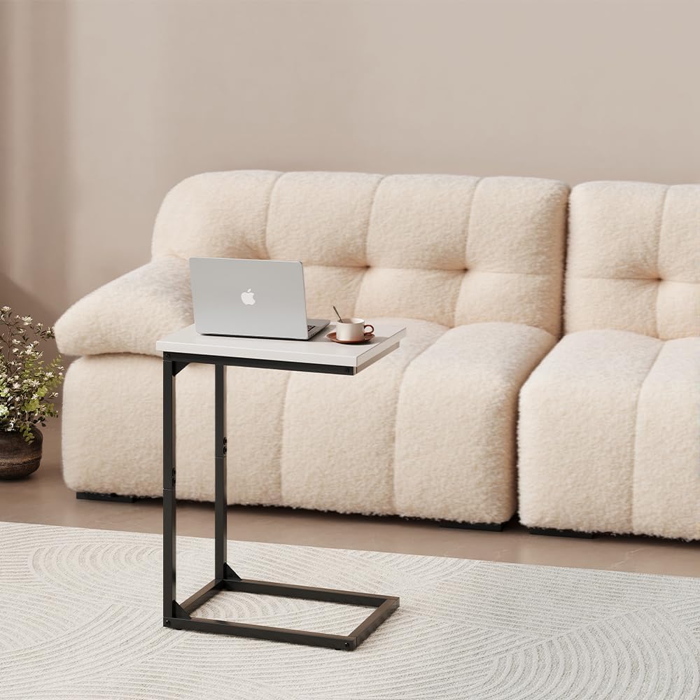 C-Shaped End Table Small Side Tables for Sofa and Bedside - Image 2