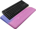 Computer Keyboard Stand with Wrist Rest, Ergonomic Tilted Keyboard Holder - Keyboard Riser with Wrist Pad - Keyboard Tray Support for Office Home - Starry Pink by KEPUTAIER