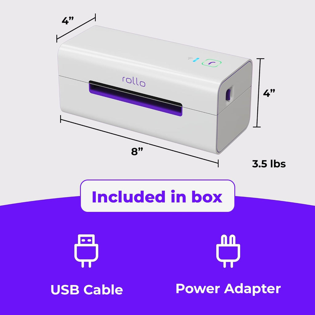 Rollo Wireless Shipping Label Printer - Wi-Fi 4x6 Thermal Label Printer - Image 8