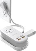 ORICO 65W GaN Travel Power Strip with Flat Plug and 4FT Extension Cord | 7-in-1 Charging Ports (3 AC Outlets/2 USB-A/2 USB-C), Fast Charger for MacBook Pro/Air, iPad Pro, iPhone 17/16/15- AP3 by ORICO