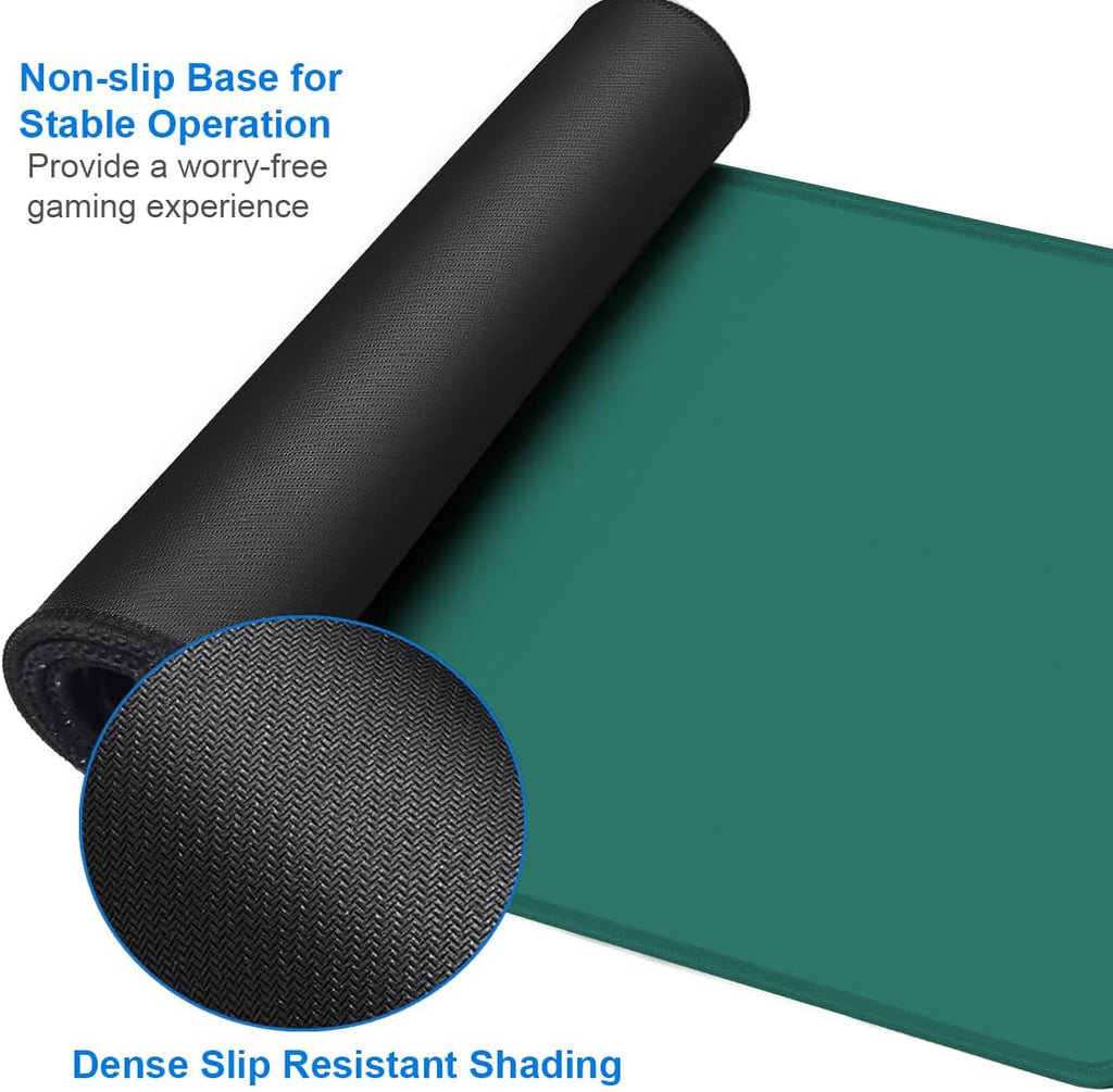 Mouse Pad Large, 31.5x15.7 inch Gaming Computer Keyboard Mouse Mat, Water Resist Non-Slip Mousepad Rubber Base Long XXL Mouse Pad for Work & Gaming, Office & Home, Green - Image 4