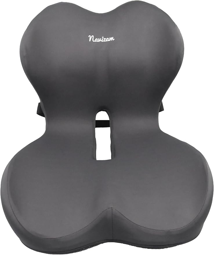 Navizam Lumbar Support Pillow for Office Chair with Memory Foam Cushion | Ergonomic Office Chair Cushion with 60D Memory Foam, Lumbar Support & One-Piece Design - Image 8