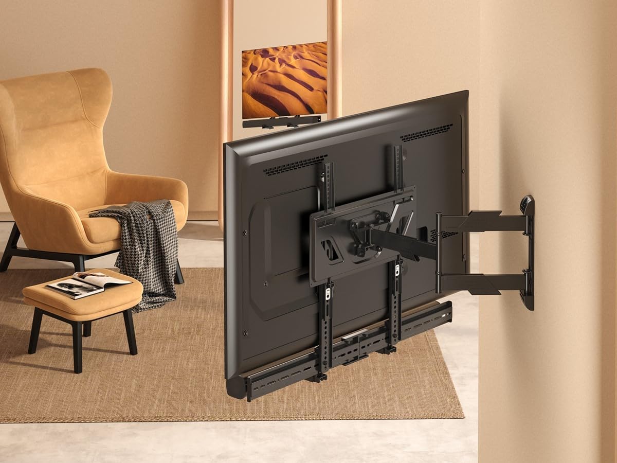 Monoprice Heavy Duty Universal Sound Bar Mount Bracket Above or Under TV, Extends 3.4"-6.1", Fits Most Soundbars Up to 33 Lbs, Anti-Skid Base, 3 Installation Options, Max VESA 800x400mm - Image 5