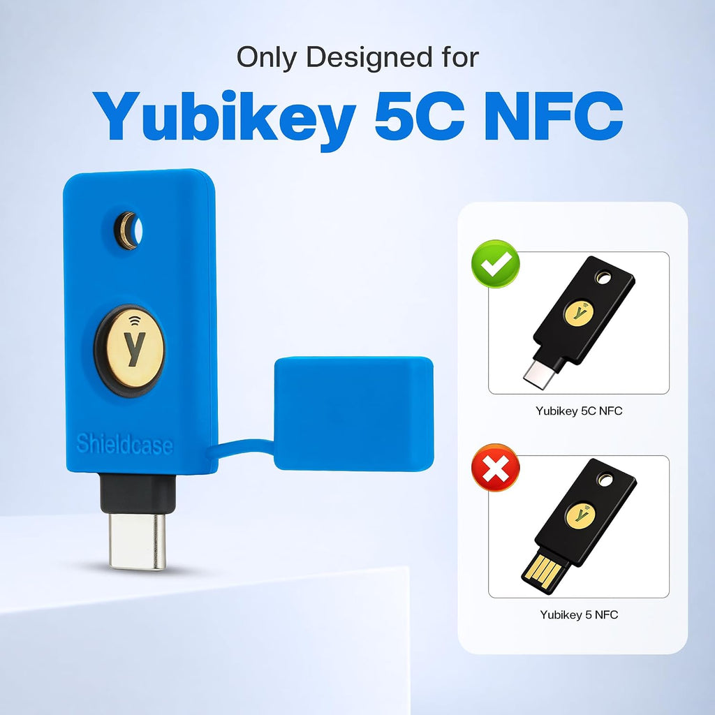 Silicone Case for YubiKey 5C NFC, Blue - Image 2