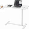 VEVOR Overbed Table 31.5"W x 15.7"D Mobile Bedside Table with Hidden Wheels by VEVOR