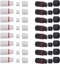 16 Set RJ45 Plug Waterproof Cap Protector Outdoor Ethernet Weatherproof End Cover for PoE Combiner Splitter Adapter Injector Kit Network IP Security Camera NVR Cam Connector by ThtRht