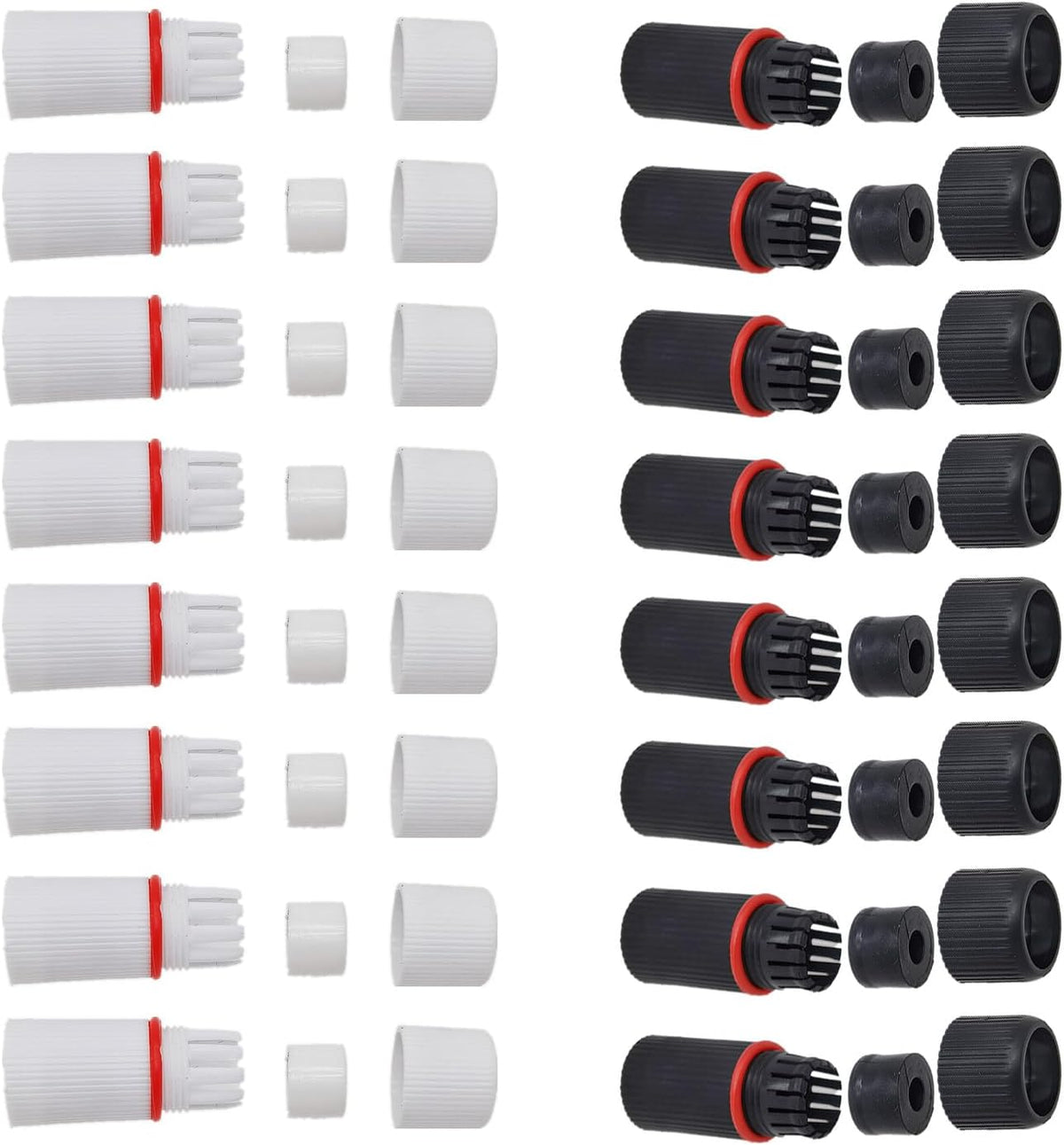 16 Set RJ45 Plug Waterproof Cap Protector Outdoor Ethernet Weatherproof End Cover for PoE Combiner Splitter Adapter Injector Kit Network IP Security Camera NVR Cam Connector by ThtRht