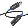 USB 3.2 Extension Cable 50 FT, Fiber Optic USB Cable 10Gbps Male to Female, Ultra Long Distance for Business Solution,Security Surveillance,VR/AR,Video Conference,3D Scanning,Machine Vision by DavVision