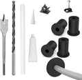 Starlink Cable Routing kit for 3/4inch Wall Hole,4PCS starlink Wall Grommets Accessories for Cables Pass Through mounting kit Including 3/4” Spade Drill bit,Wall Wires cilps and Cable Routing Tool by SULOVA