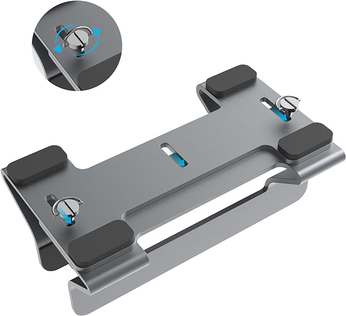 Aluminum Vertical Laptop Stand Dock Holder, Adjustable Slot Width 12-42mm, Space-Saving Upright Storage for MacBook and Laptops - Image 3