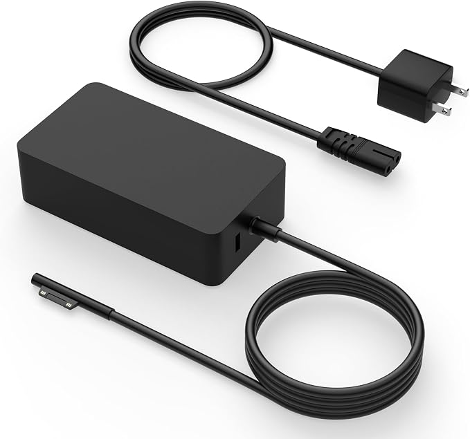 Replacement for Surface Pro Charger 65w | Compatible with Microsoft Surface Pro 11, 10, 9, 8, 7+, 7, 6, 5, 4, 3, X, Surface Laptop 7/6/5/4/3/2/1, Surface Go Book 2/1 by Ruilezyo