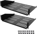 2U Server Rack Shelf, Ventilated Cantilever Tray, 14 inches Depth by Pxoerzy
