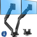 MOUNTUP Dual Monitor Mount Fits Max 39'' Screen, Ultrawide Dual Monitor Desk Mount Hold 4.4-33 lbs, Adjustable Gas Spring Double Monitor Arms, Computer Monitors Stand with USB, VESA Monitors Bracket by MOUNTUP