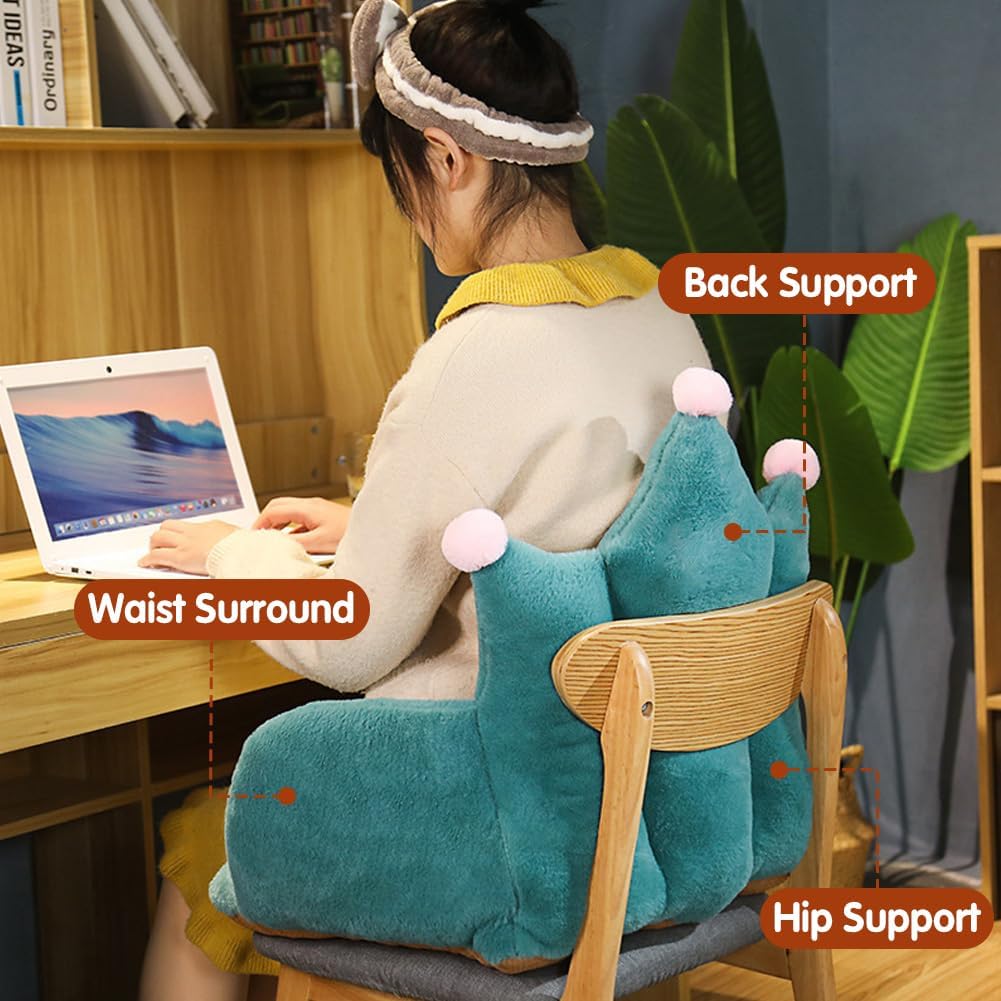 Kawaii Crown Chair Back Cushion Comfy Office Seat Cushions with Armrest Non-Slip Rocking Stuff Pad Desk Chair Pad for Gaming Chairs Dorm Office Room Decor - Image 6